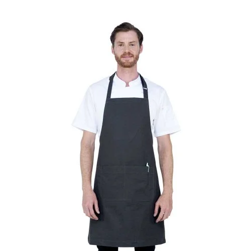 Oska Bib Apron Dark Grey
