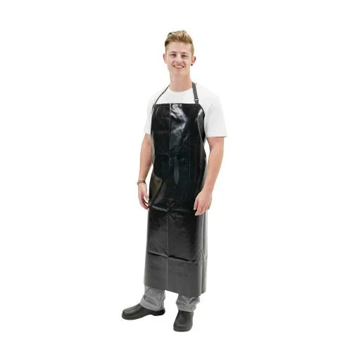 PVC Black Bib Apron