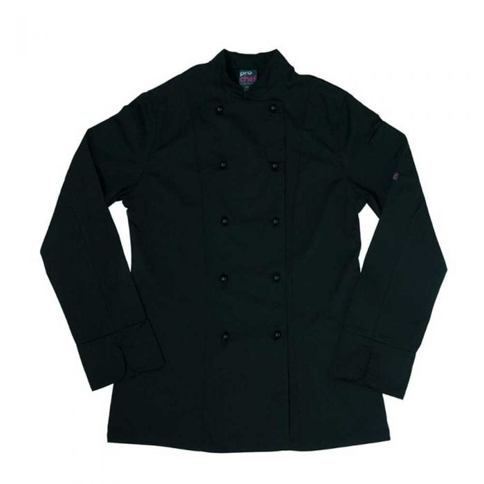 Prochef Women's Chef Jacket L/S Black