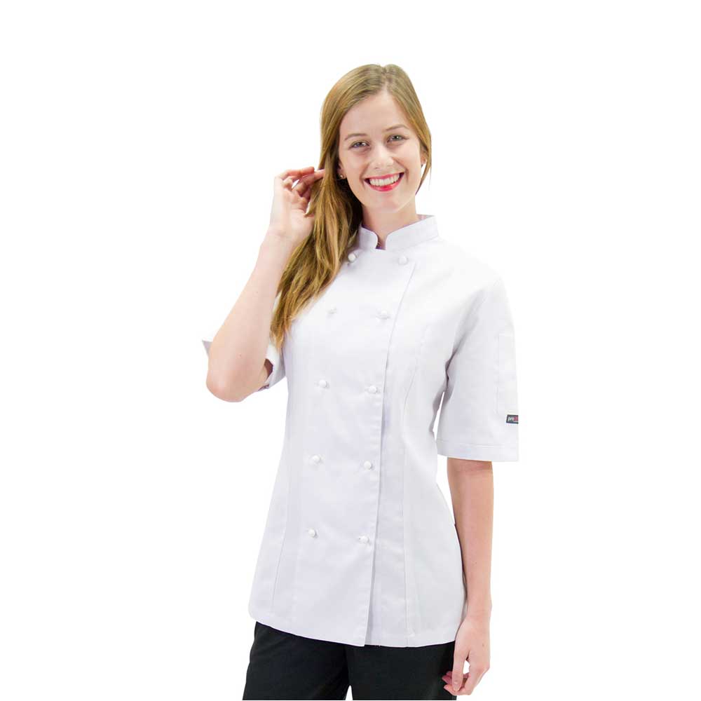 Prochef Women's Chef Jacket S/S White