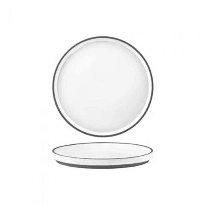 Round Plate – 210mm x 20mm  Urban Muse White