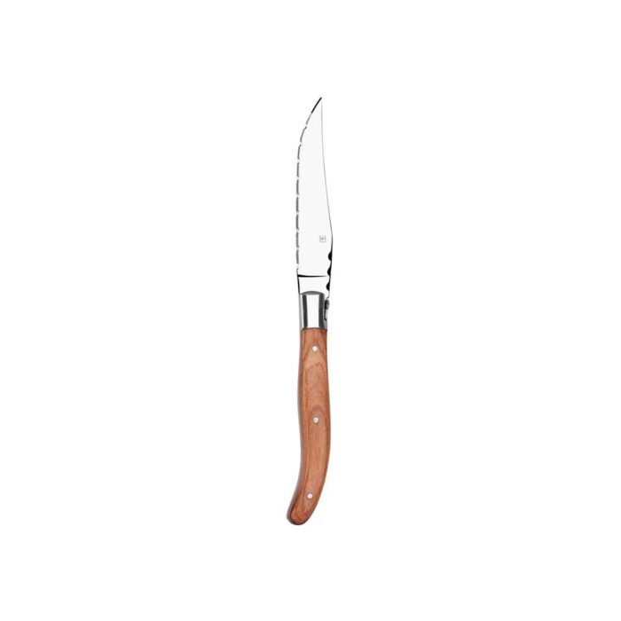 Steak Knife Paris Wood Pakkawood Handle Pointed Tip 242mm