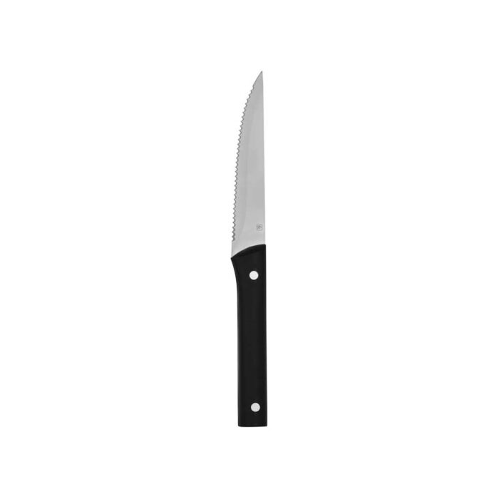 Steak Knife Tempo Black Plastic Handle Pointed Tip 230mm