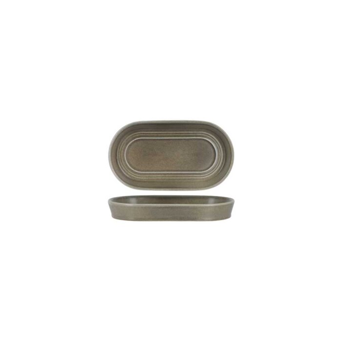Serve Platter - Oval 180x100mm | Urban Loft Frost Grey