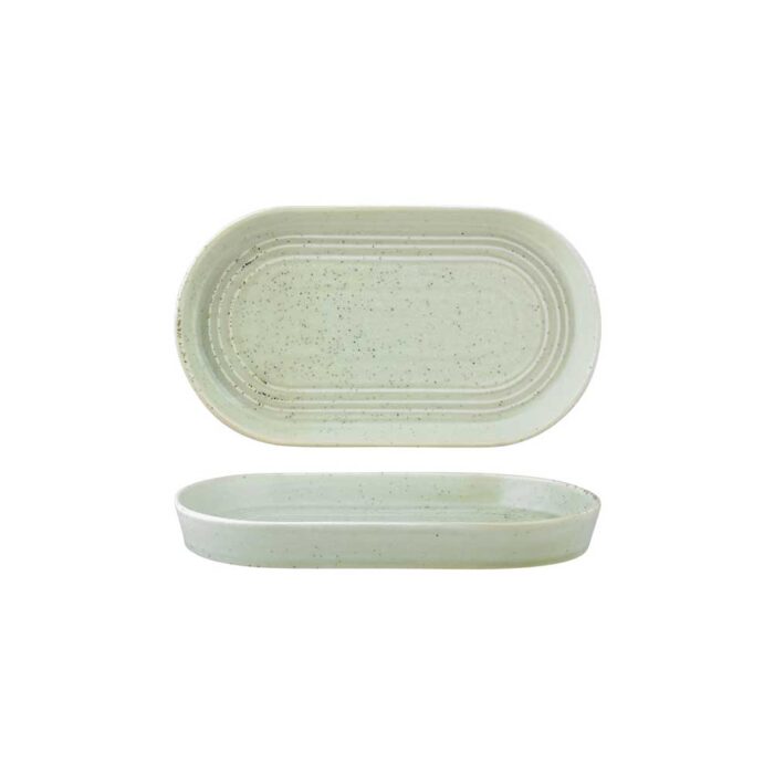Oval Serve Platter – 240x135mm | Urban Loft Pistachio