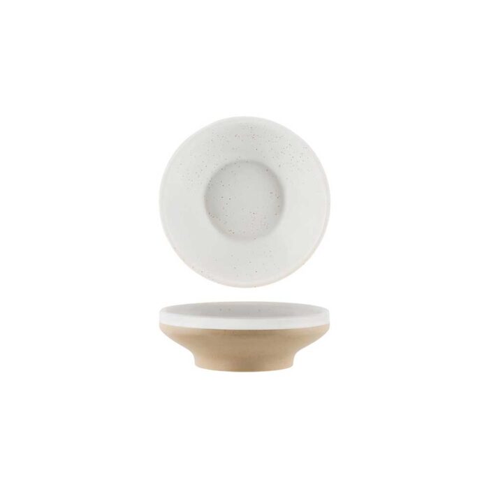 Footed Bowl – 156mm | Soho White Pebble