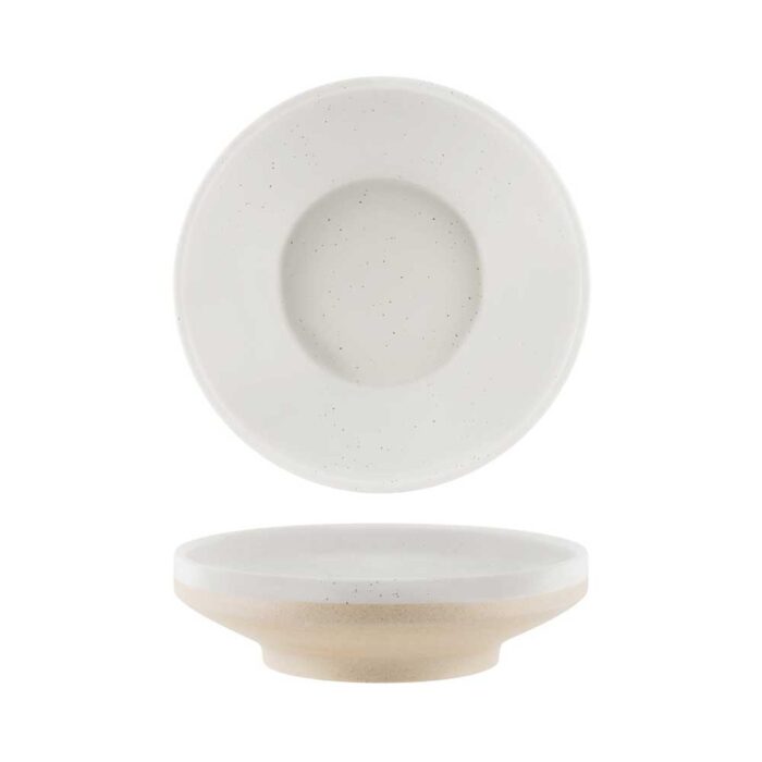 Footed Bowl – 227mm | Soho White Pebble