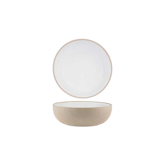 Round Coupe Deep Bowl – 170mm | Soho White Pebble
