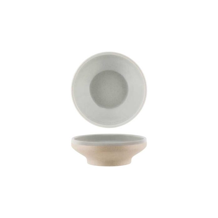 Footed Bowl – 156mm | Tablekraft Soho Limestone