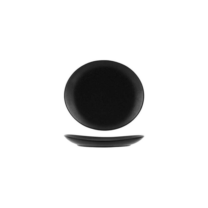 Plate – Oval Coupe 210mm | Tablekraft Black