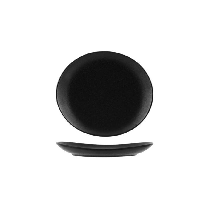 Plate – Oval Coupe 260mm | Tablekraft Black