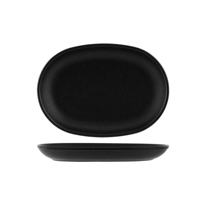 Platter Oval Serving 305mm  | Tablekraft Black