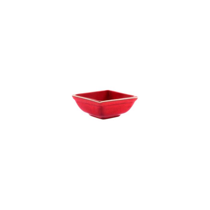 Sauce Bowl - Square 80mm | Artistia Reactive Red