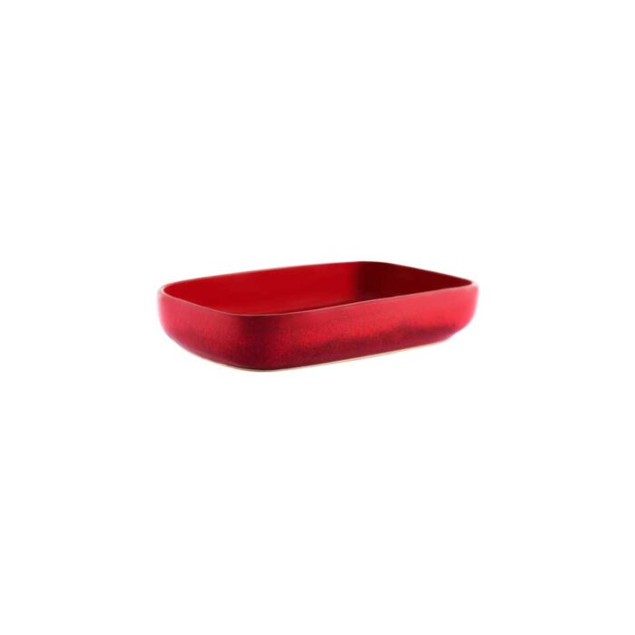 Dish - Rectangular 170x105mm | Artistia Reactive Red