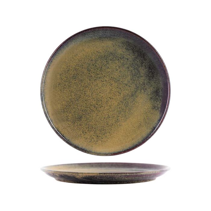 Round Plate – 276mm | Artistica Reactive Brown