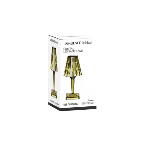 Crystal Cordless LED Table Lamp