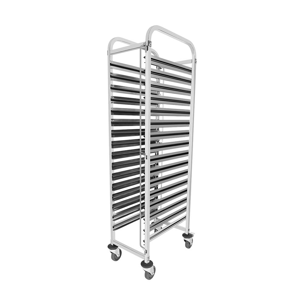 Gastronorm Trolley Stainless Steel Fits 16 x 1/1 Size Trays 550x350x1735mm