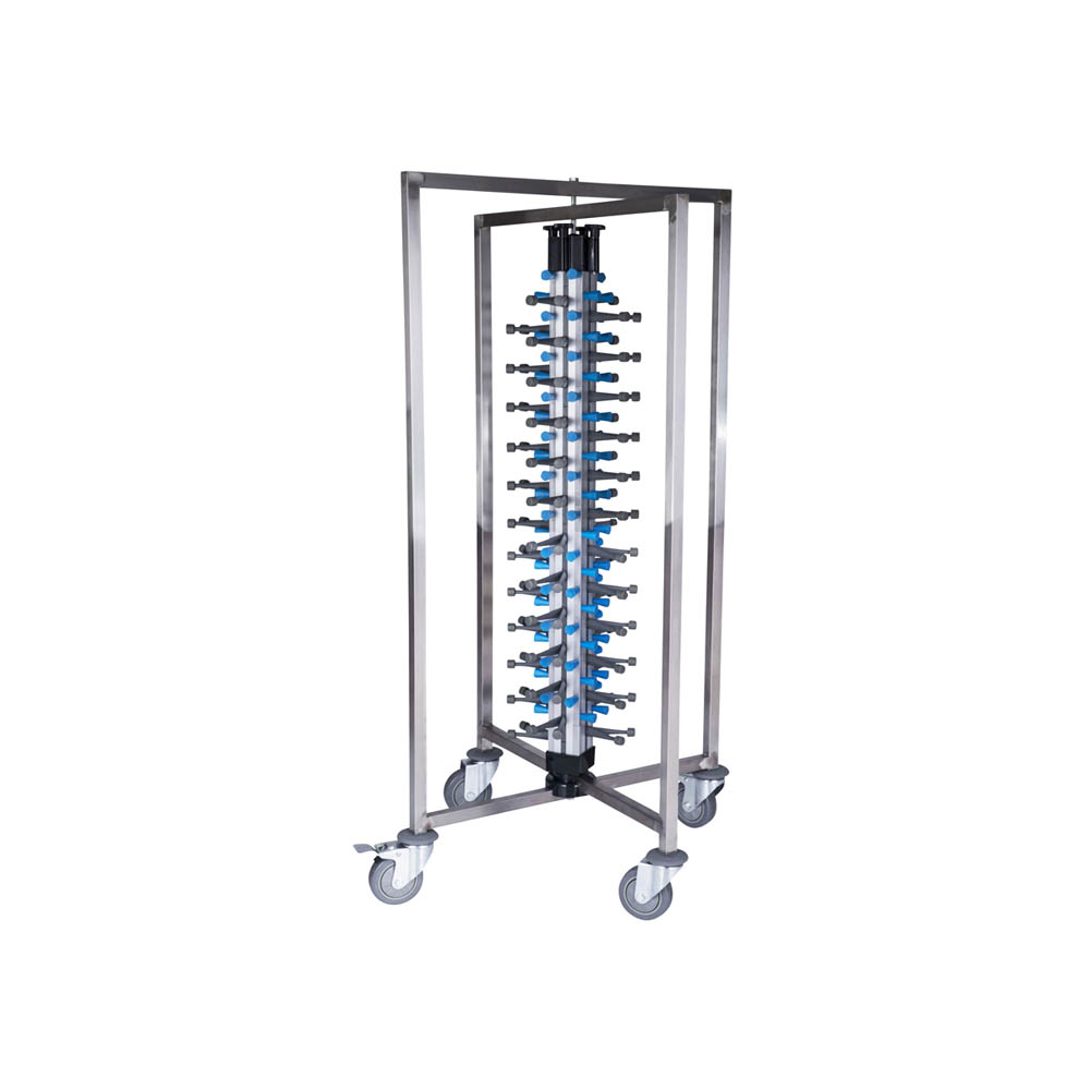 Mobile Plate Rack to Hold 48 Plates 730x730x1260mm