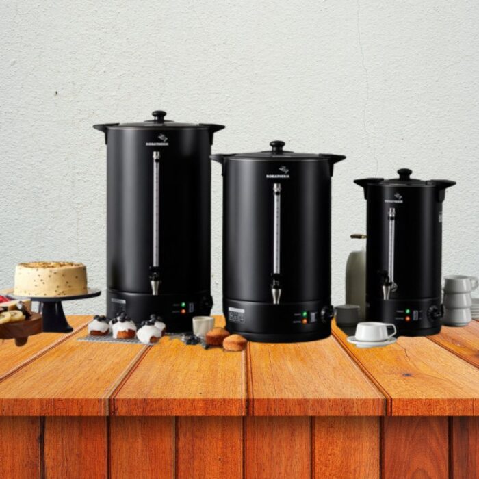 hot water black urns