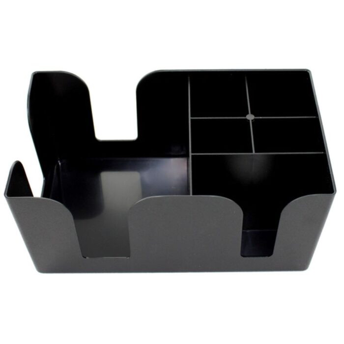 Bar Caddy Napkin & Pick Holder Black Large
