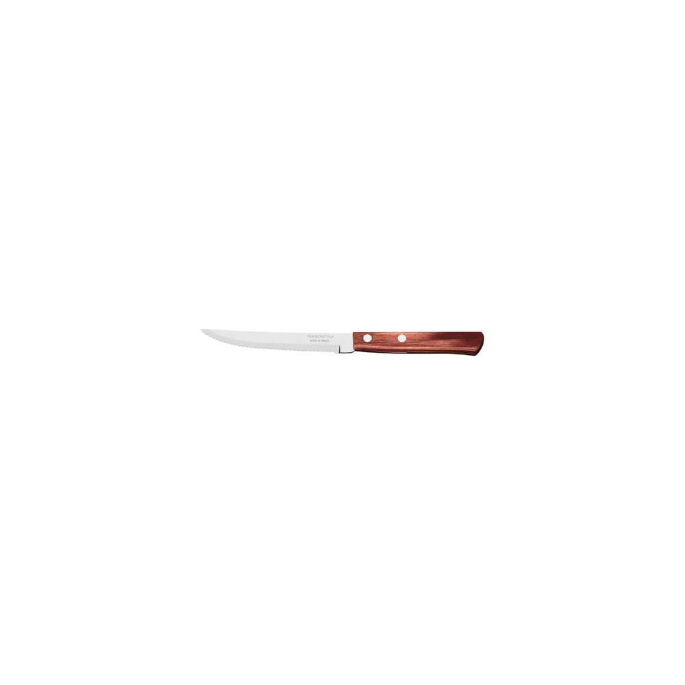 STEAK KNIFE SERRATED NARROW RED TRAMONTINA