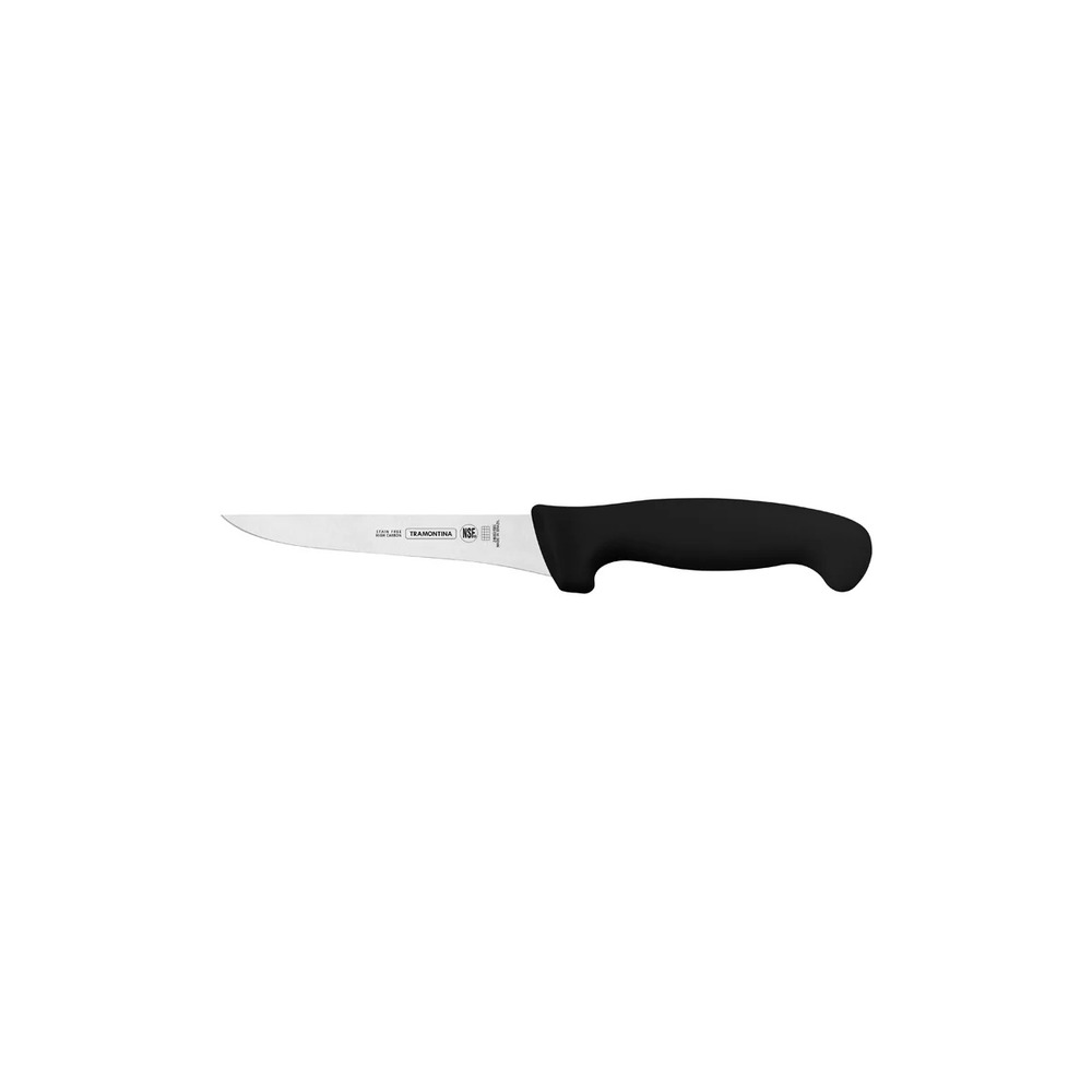 Professional Master Black Boning Knife Stiff with Straight Edge 120mm