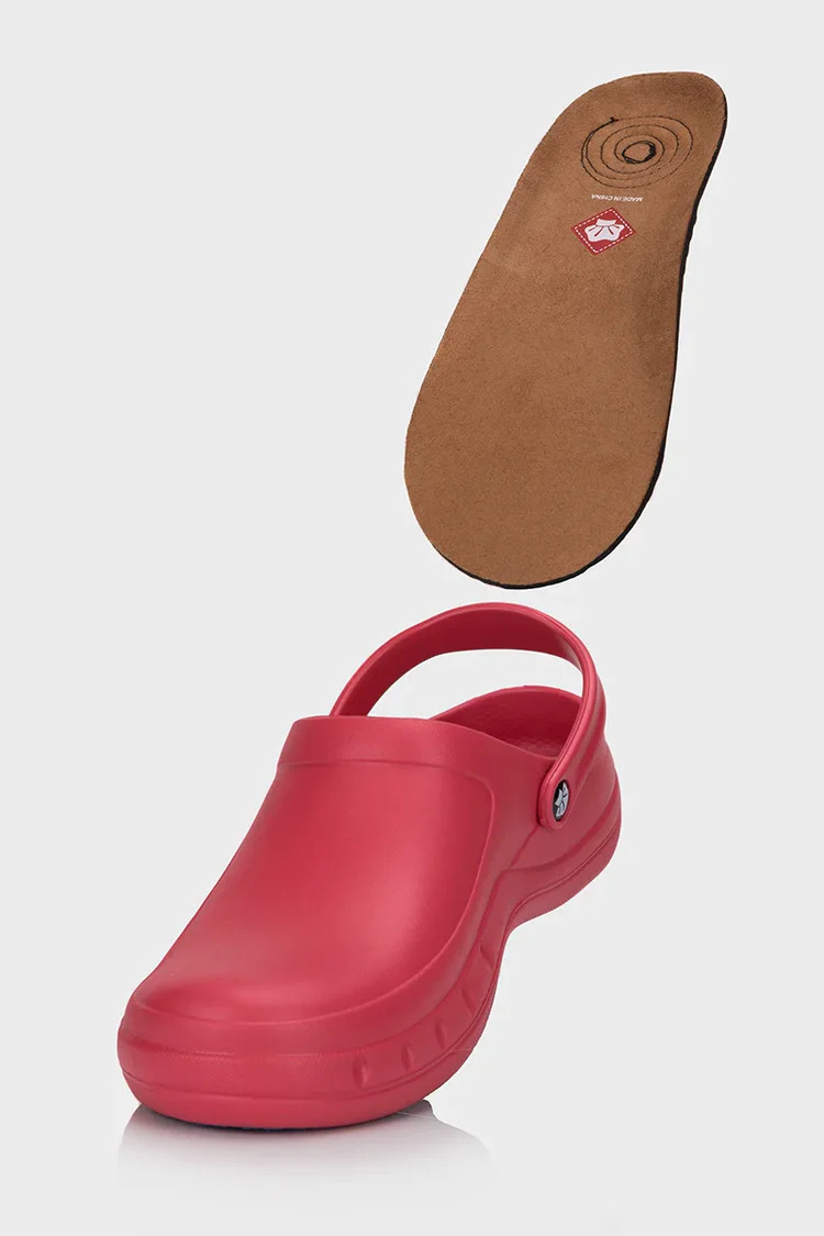 Clogs Anti Static Pink/Blue Sole Slip | OKI | Kitchen Kapers