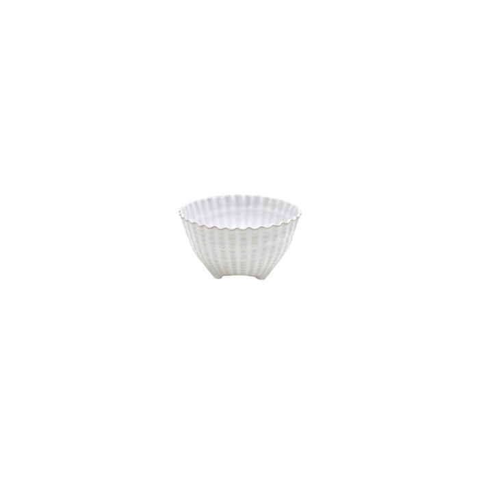 BOWL WHITE SHELL FOOTED 530ml 142x82mm APARTE COSTA NOVA