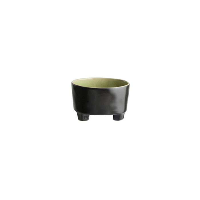 Riviera Vert Frais Footed Bowl