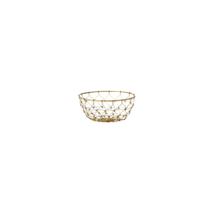 Basket Fishing Net Wire Gold 160x80mm