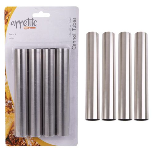 STAINLESS STEEL CANNOLI TUBES SET 4
