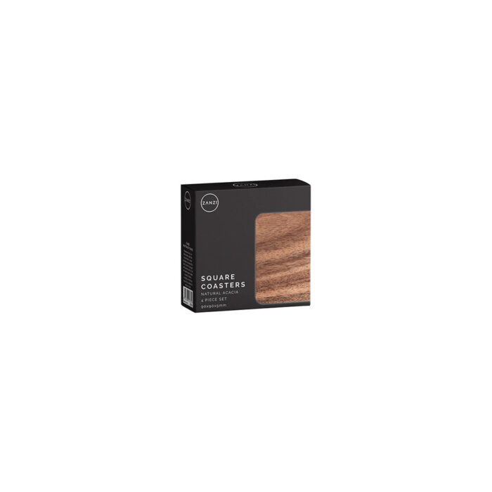 COASTER ACACIA WOOD (SET/4) 90x90x5mm ZANZI - Image 2
