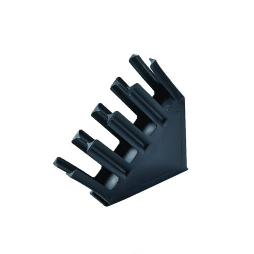 4-Compartment Vertical Cup Organiser Black