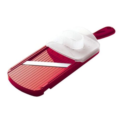 MANDOLINE ADJUSTABLE RED W/HANDGUARD