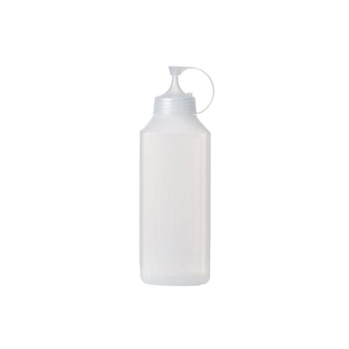 Square Narrow Mouth Squeeze Bottle Graduated 800ml Clear