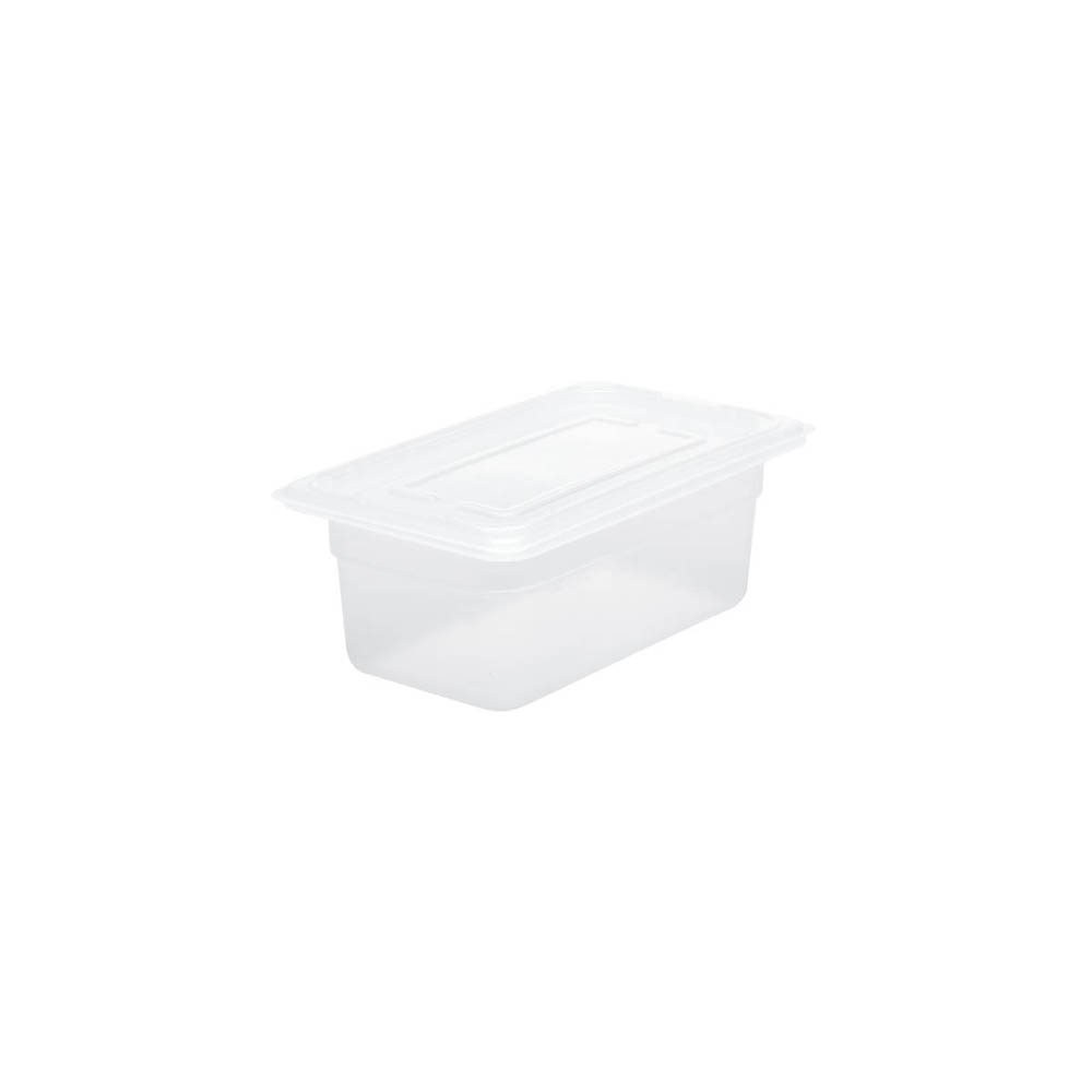 GN Storage Container Polypropylene Size 1/4 x 100mm Clear