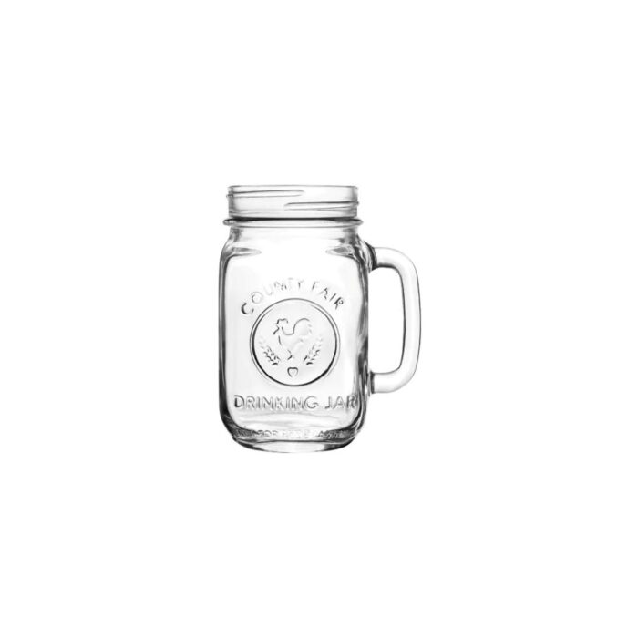 DRINKING JAR EMBOSSED 488 ML