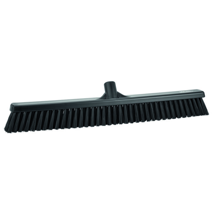 FLOOR BROOM 610MM SOFT/HARD BLACK