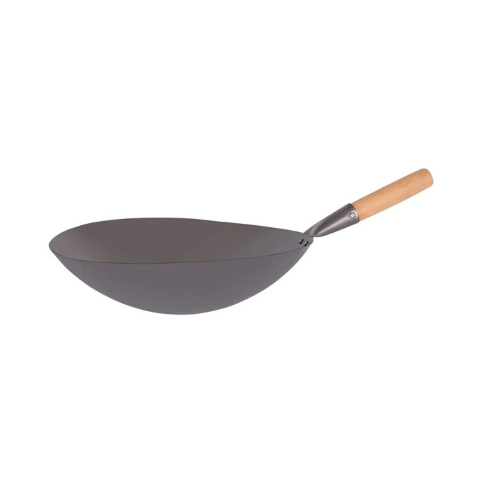 WOK IRON 380mm WOOD HDL (12 CTN)