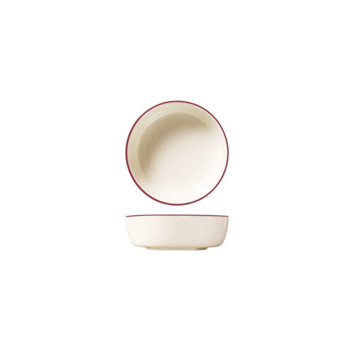 Modest Maroon Round Coupe Bowl
