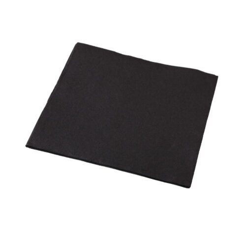 Culinaire Quilted Dinner- Black Quarter Fold